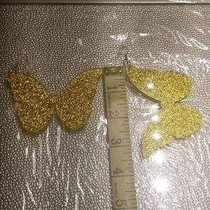 Oversized butterfly acrylic earrings